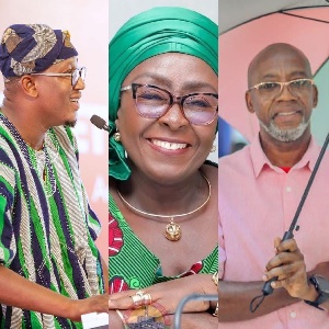 Baba Sadiq,Rex Omar and Dzifa Gomashie