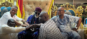 Ga Traditional Council delegation with Sheikh Osmanu Nuhu Sharubutu