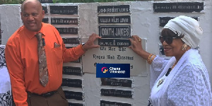 The ceremony at the DAF Embassy in Accra was attended by Du Bois’s grandson, Jeffery Peck and others