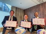 The leaders after the deal was finalised
