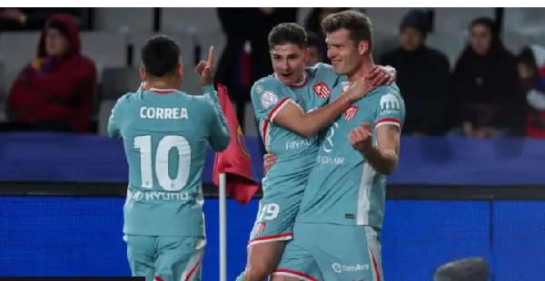 Sorloth scored an injury-time winner when Barcelona and Atletico Madrid met in La Liga