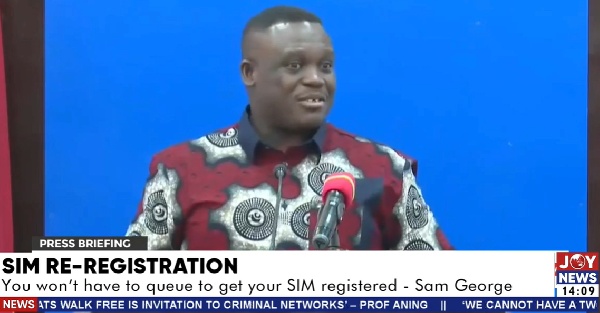 The Minister for Communications, Digitalisation, and Innovation, Samuel Nartey George