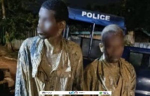 The suspects, Mohammed Abdul-Salam, 28, and Karim Yakubu, 42, were spotted hiding in a bush