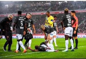Seidu suffered the injury while playing for French outfit Stade Rennais in Ligue 1 against Lille