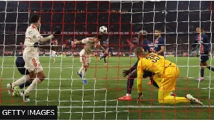 Kim Min-jae's first-half goal was his first in the Champions League
