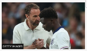 Gareth Southgate introduced Bukayo Saka off the England bench against Iceland
