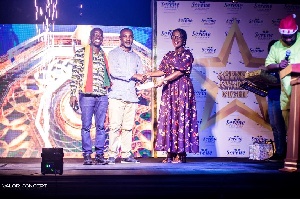 Charles Oppong, the second runner up overall best agent for 2024, also receives a package from Mrs.