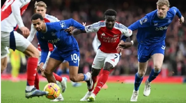Arsenal held to a draw by Everton at home