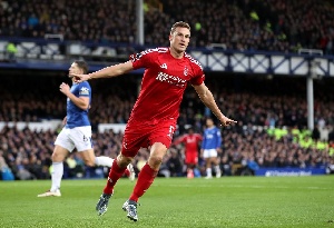 Chris Wood's 11th Goal of the season lifts Forest to second