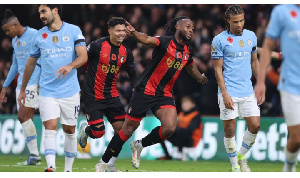 Semenyo’s excellent goal and another from Evanilson secured Bournemouth’s first-ever win over City