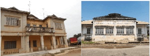 On the left Canaan Lodge, on the right UGCC historical office