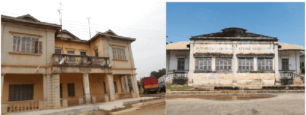 On the left Canaan Lodge, on the right UGCC historical office