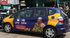 Alexander Akwasi Acquah gave out ten taxis to the GPRTU chairman in the constituency