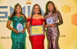 From left: Evelyn Ofori-Atta, Eva Owusu, and Natalia Poku-Boansi