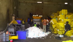 A 20-foot container of unwholesome baby diapers were destroyed by the FDA