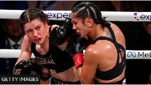 Katie Taylor holds world titles at light-welterweight and lightweight