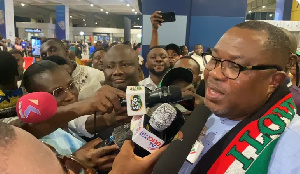Samuel Ofosu-Ampofo on his arrival at KIA