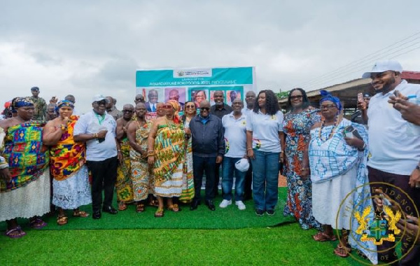 President Nana Akufo-Addo (middle)