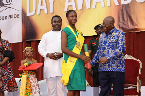 The 46 BECE graduates received a laptop each, a trophy, Nestlé souvenirs
