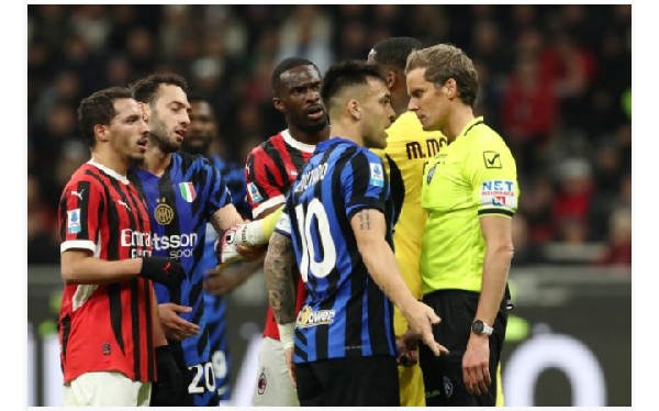 Referee pundit says Inter denied penalty against Milan