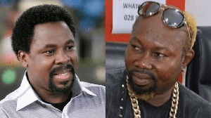 Ayitey Powers with prophet TB Joshua