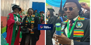 Stonebwoy at the graduation