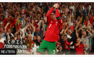 Cristiano Ronaldo came off the bench to score his 901st career goal