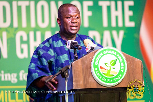Samuel Abu Jinapor speaking at the Launch