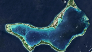 This includes the tropical atoll of Diego Garcia, u