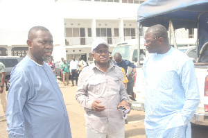 L-R: John Kumah, Simon Osei-Mensah, Mohammed Amin Adam