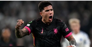 Enzo Fernandez's goal was his fifth for Chelsea in all competitions in 2024-25