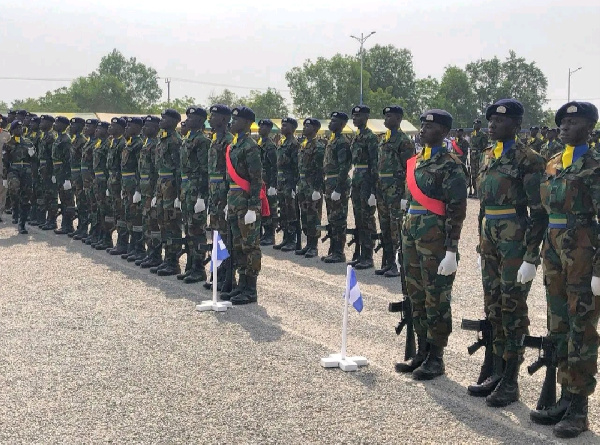 Recruits on Parade