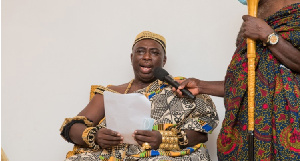 Otumfuo Amoah Sasraku III, the Paramount Chief of Twifo Hemang