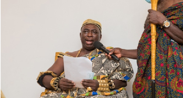 Otumfuo Amoah Sasraku III, the Paramount Chief of Twifo Hemang