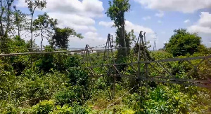 One of the broken ECG pylons