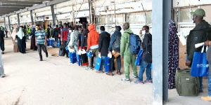 The returnees arrived in Ghana on Thursday