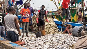 Local fishermen in a fishing community