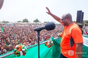 Mahama had expressed excitement over the huge turnout