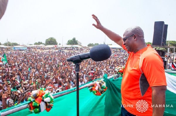 Mahama had expressed excitement over the huge turnout