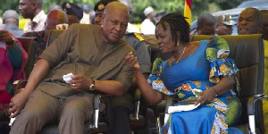 John Mahama and Prof. Naana Jane Opoku Agyemang