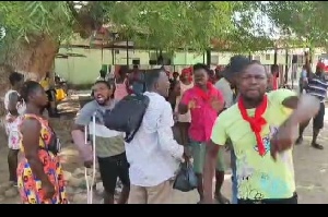 Angry supporters stormed the NDC constituency office