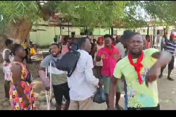 Angry supporters stormed the NDC constituency office