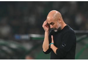 Pep Guardiola has lost five matches in a row as a manager for the first time
