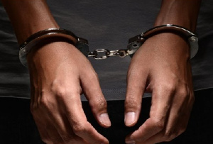 The suspects were caught at Kotoka International Airport with six suitcases