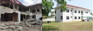 The rebuilt property, a four-bedroom flat, will house the High Commission's staff