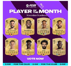 The eight nominees include standout players who delivered top performances throughout the month