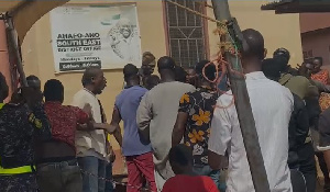 The injured were reportedly part of a group who tried to prevent two students from registering