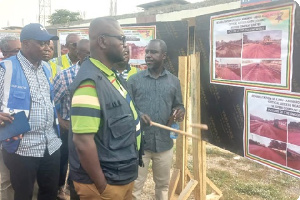 Asenso-Boakye clarified that his visit was solely to monitor the progress of the projects