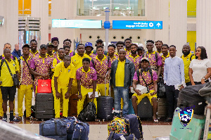 Medeama SC arrive in Dubai