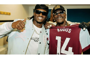 Mohammed Kudus (Left) and Shatta Wale